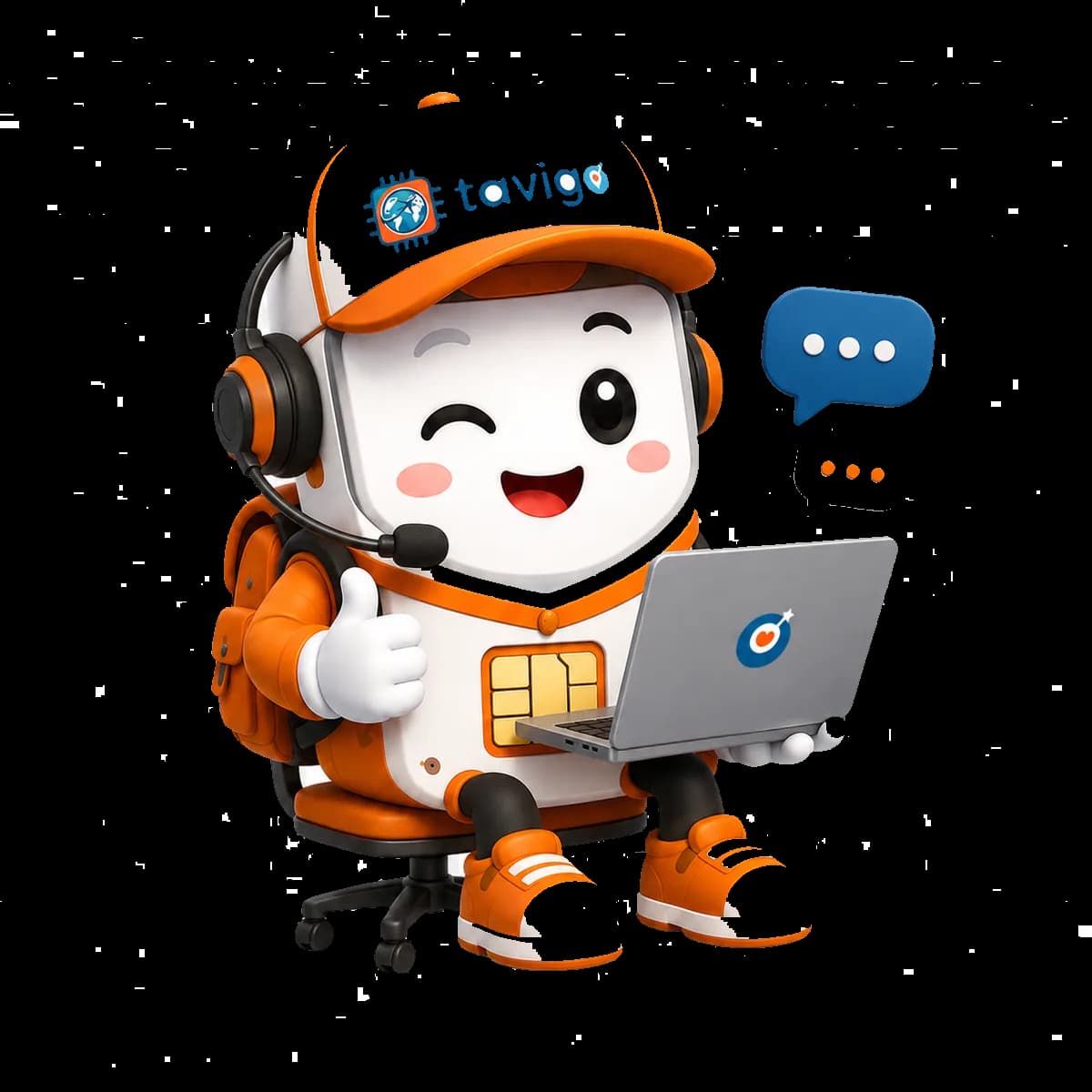 Tavigo Support Agent Mascot